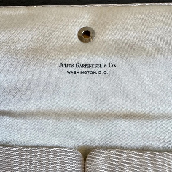 Vintage Julius Garfinckel Travel Jewelry Case Satin Pouch Made in Italy 7 - Picture 3 of 6